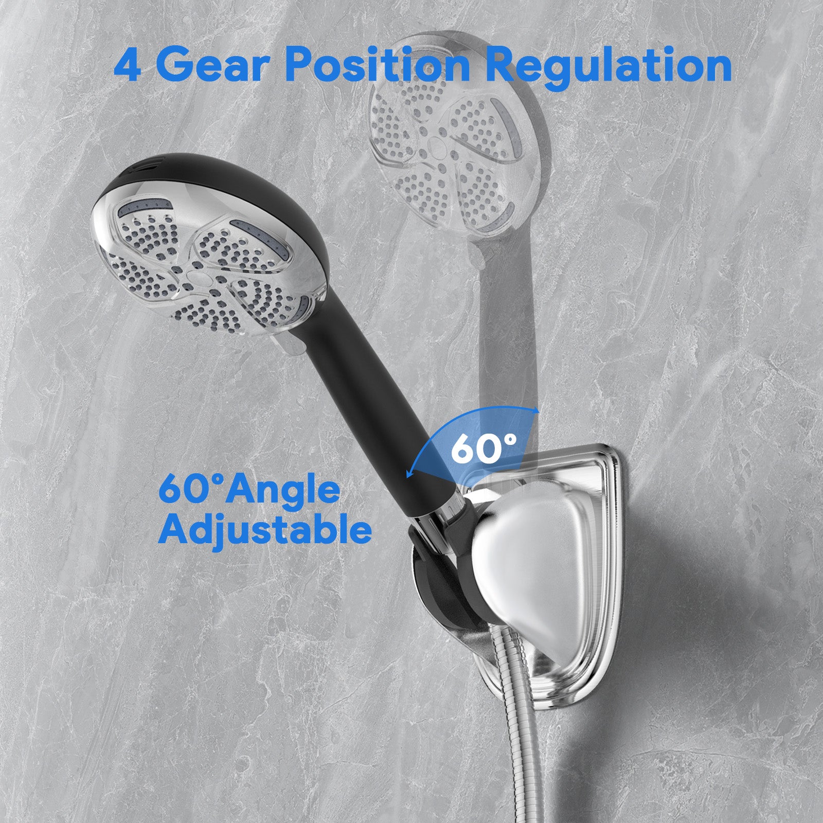 FEELSO No-Drill Shower Head Holder